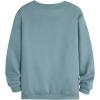 image:imageOYOANGLE Mens Letter Cartoon Print Sweatshirt Round Neck Long Sleeve Pullover SweatshirtsBlue