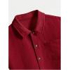 image:imageOYOANGLE Boys Short Sleeve Button Down Shirt Textured Collared Casual Uniform TopRed