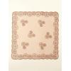 image:imageOYOANGLE Womens Floral Embroidered Hair Scarf Lace Square Hair Bandana Sheer Scarves HeadbandBrown