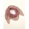 image:imageOYOANGLE Womens Floral Embroidered Hair Scarf Lace Square Hair Bandana Sheer Scarves HeadbandMauve Purple