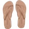image:imageOYOANGLE Womens Braided Strap Flip Flop Thong Sandals Open Toe Slider Sandal Beach Vacation ShoesKhaki