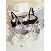 image:imageOYOANGLE Girls Training Bras Padded Bralette with Adjustable Detachable Strap Strapless Bandeau BraBlack Grey Green