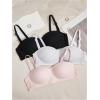 image:imageOYOANGLE Girls Training Bras Padded Bralette with Adjustable Detachable Strap Strapless Bandeau BraMulticolor