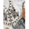image:imageOYOANGLE Womens Floral Boho Summer Halter Crop Tops Embroidery Vacation Tank Top Tie Backless Vintage Going Out TopsKhaki