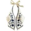 image:imageOYOANGLE Womens Floral Boho Summer Halter Crop Tops Embroidery Vacation Tank Top Tie Backless Vintage Going Out TopsApricot