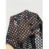 image:imageOYOANGLE Womens Mesh Racerback Workout Tank Top Hollow Out Scoop Neck Sleeveless Sports ShirtsBlack