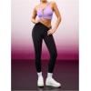 image:imageOYOANGLE Womens One Shoulder Sports Bras Twist Asymmetric Hollow Out Left Strap Yoga Workout Cute Support Sport BrasPurple