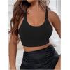 image:imageOYOANGLE Y Back Sports Bra for Women Low Impact Racerback Workout Padded Bras Sexy Straps Yoga BrasBlack