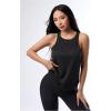 image:imageOYOANGLE Womens Workout Tank Top Cut Out Backless Running Sports Athletic Sleeveless TopsBlack